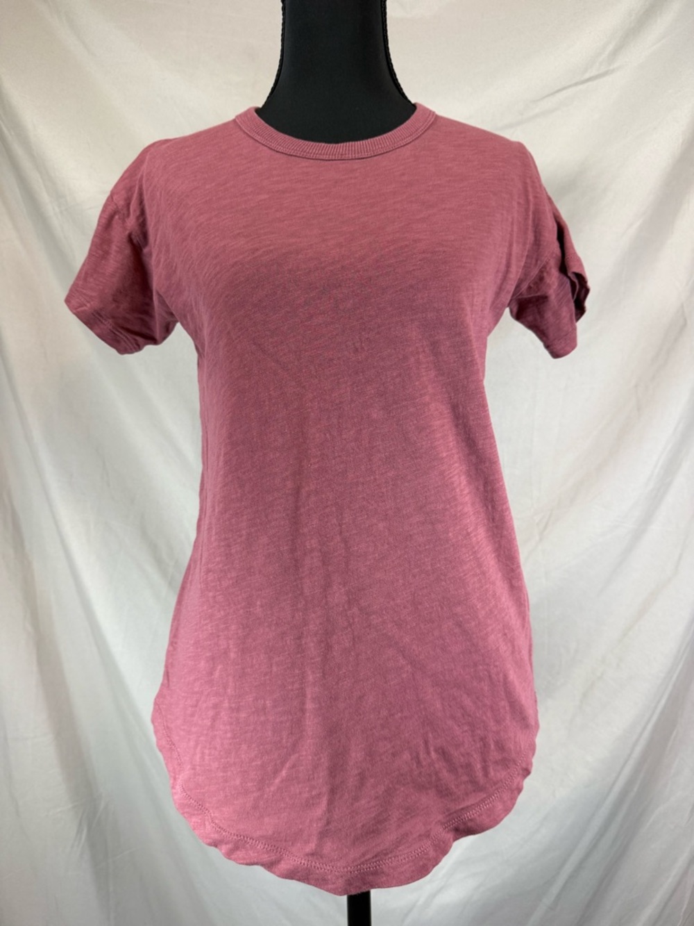 Madewell Women's Curved Hem Short Sleeve Tee- Dusty Rose 🌹